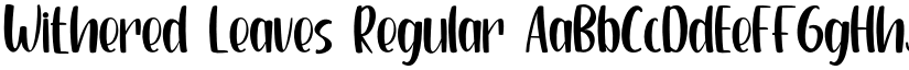 Withered Leaves Regular font