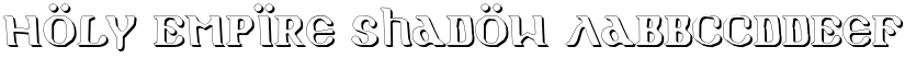 Holy Empire Shadow font