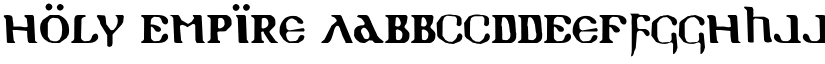 Holy Empire font
