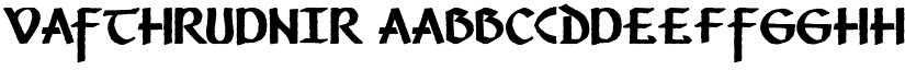 Vafthrudnir font