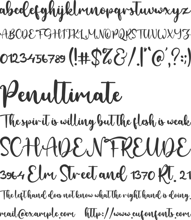 Sabas Renate font preview