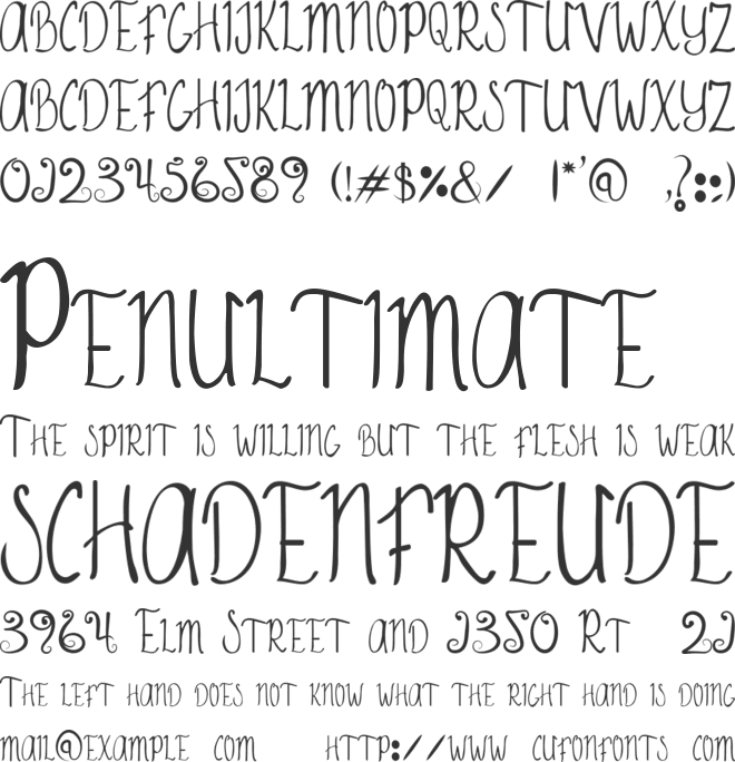 Sumer Beach font preview