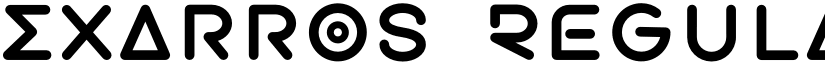 Exarros Regular font
