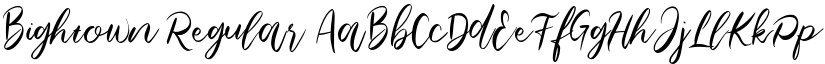 Bightown font download