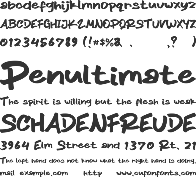 Skater Pack font preview