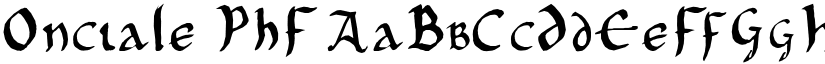 Onciale PhF font download