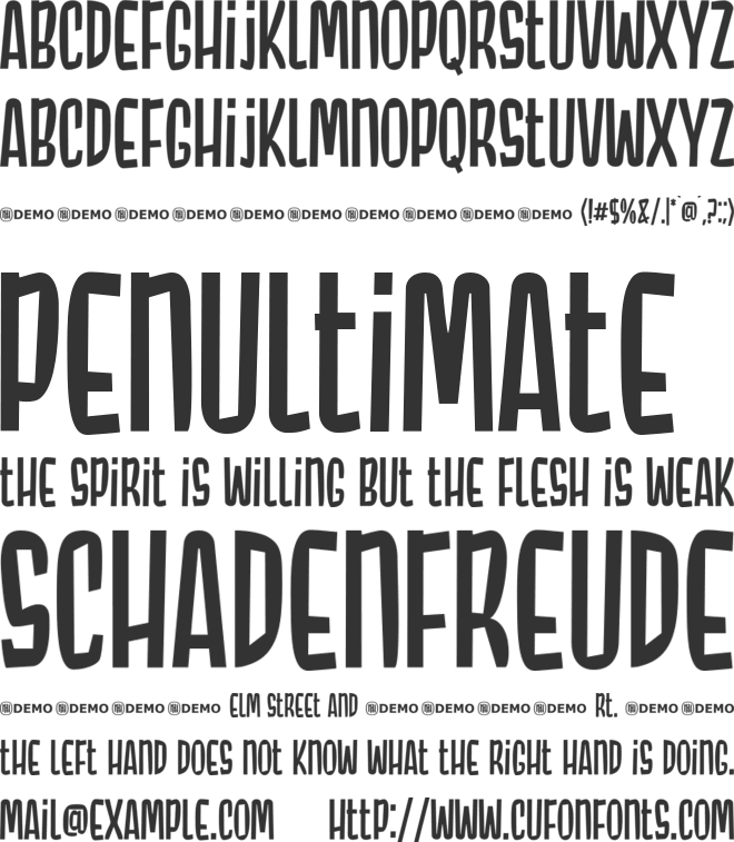 Snowy Owl font preview