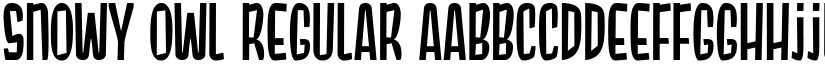 Snowy Owl Regular font