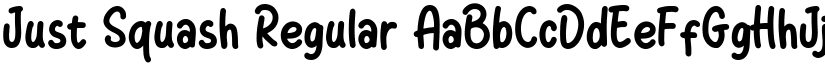 Just Squash Regular font