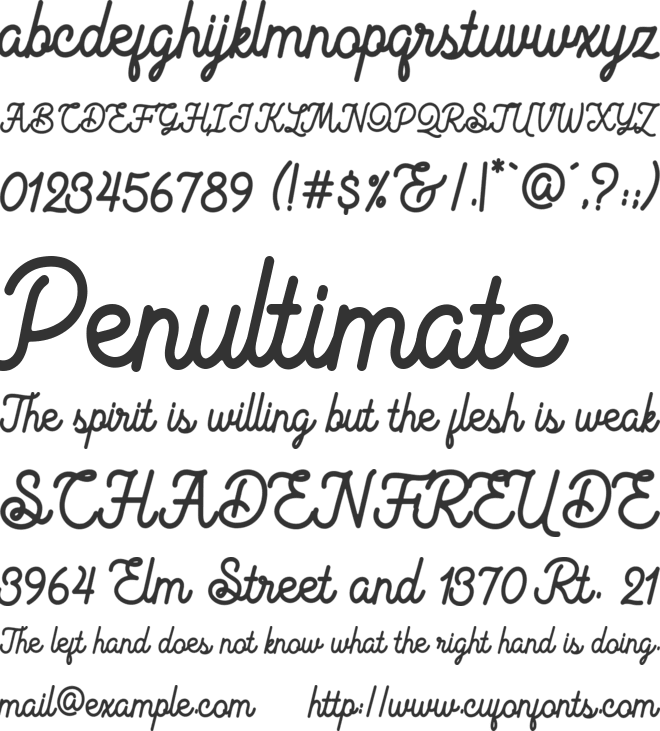 Magnolia Grande font preview
