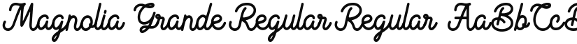 Magnolia Grande font download