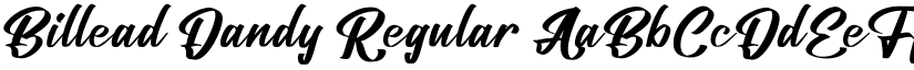 Billead Dandy Regular font