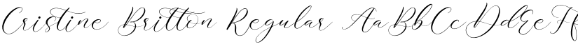 Cristine Britton Regular font