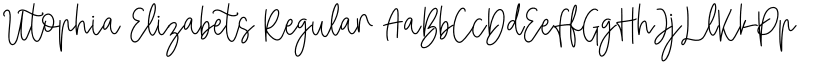 Utophia Elizabets Regular font