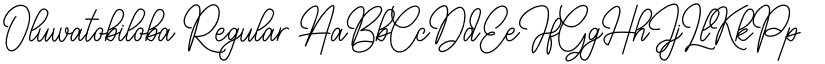 Oluwatobiloba Regular font