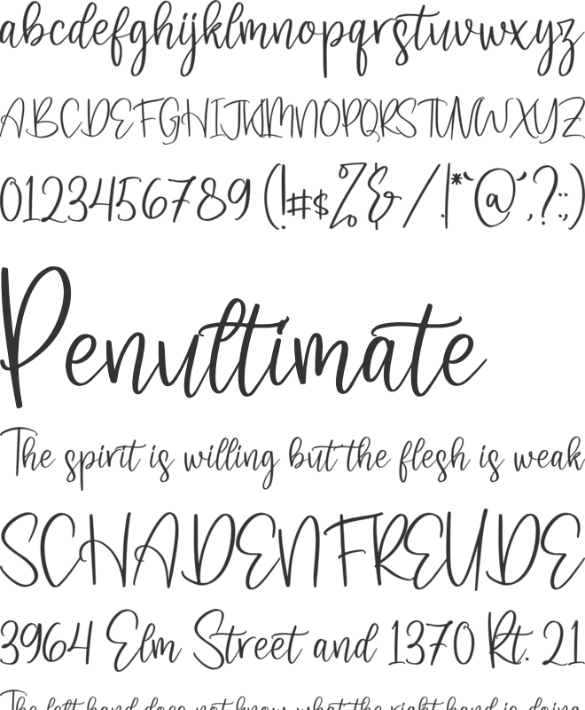 Jelajahi Etha font preview