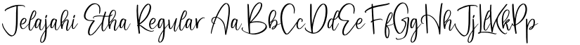 Jelajahi Etha Regular font