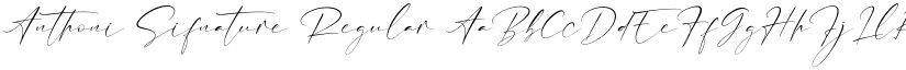 Anthoni Sifnature Regular font