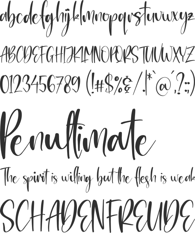 Rossalyta Nataly font preview
