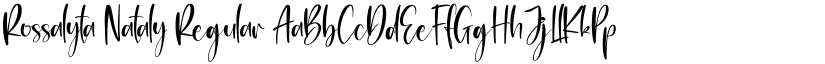 Rossalyta Nataly Regular font