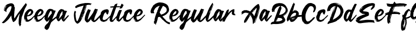 Meega Juctice Regular font