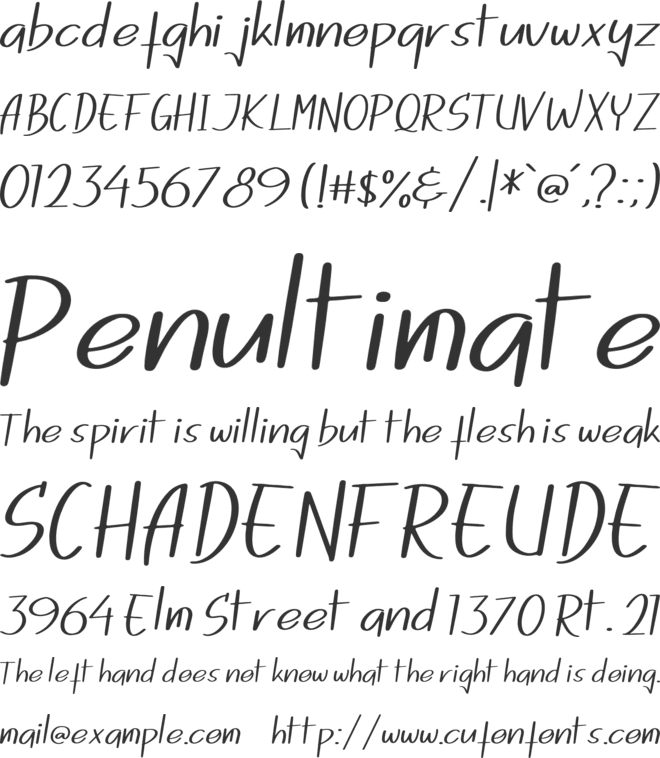 Dogina Summer font preview