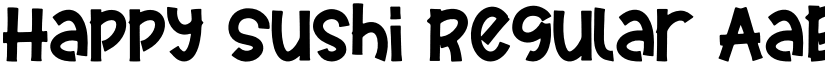 Happy Sushi Regular font