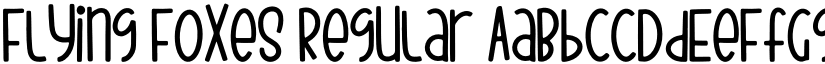 Flying Foxes Regular font