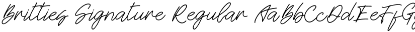 Britties Signature Regular font