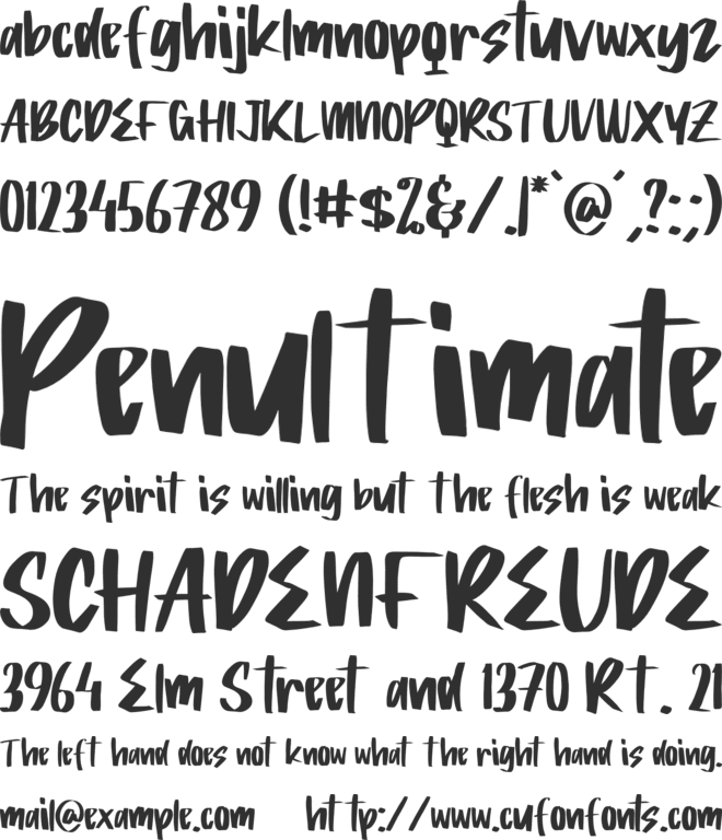 Roger font preview