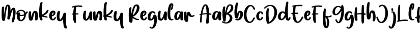 Monkey Funky Regular font