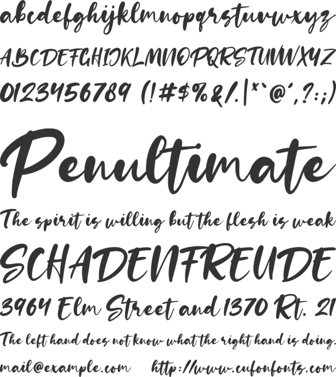 Rollis font preview
