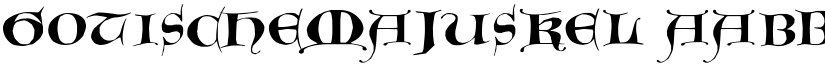 GotischeMajuskel font