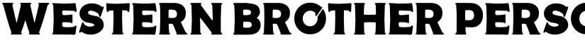 Western Brother Personal Use Regular font