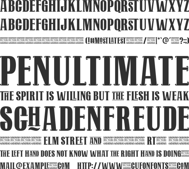 Mostlatest Personal Use font preview