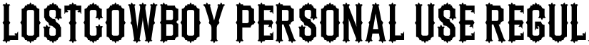 Lostcowboy Personal Use Regular font