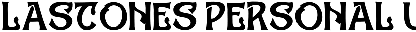 Lastones Personal Use Regular font