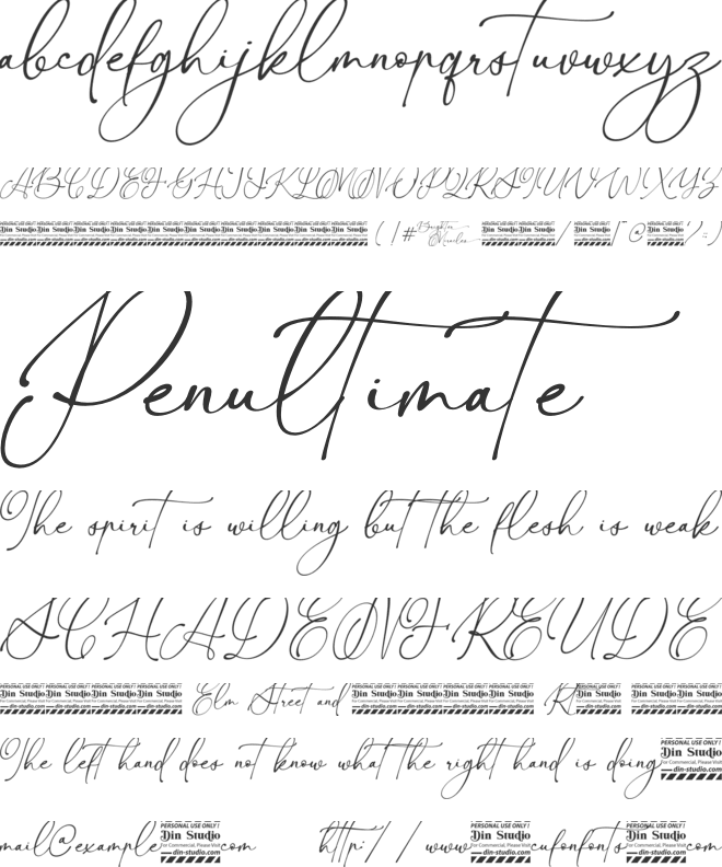 Brighter Miracles Personal Use font preview