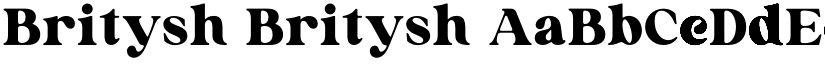 Britysh Britysh font
