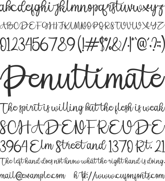 Stay Smile font preview