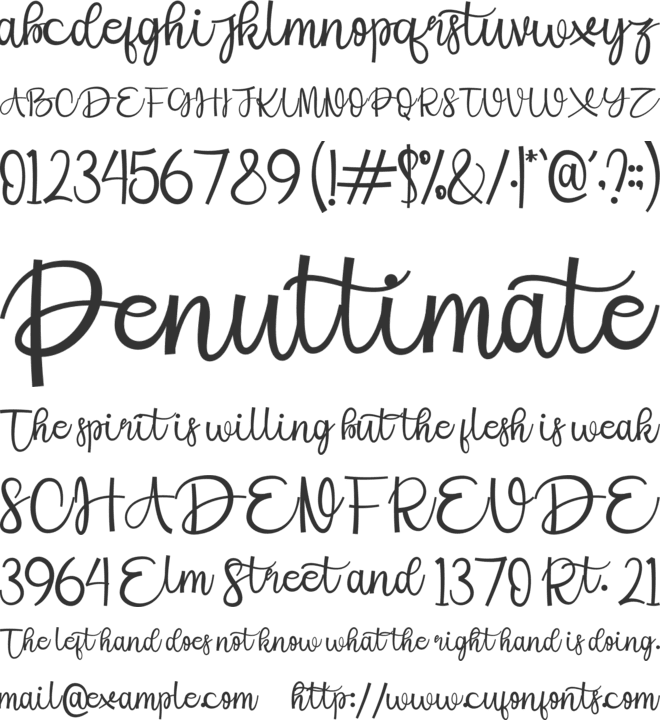 Stay Smile font preview