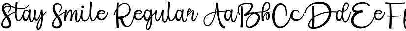 Stay Smile Regular font