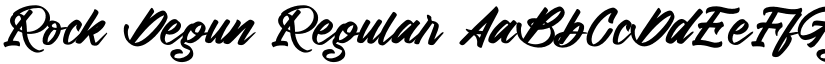 Rock Degun Regular font