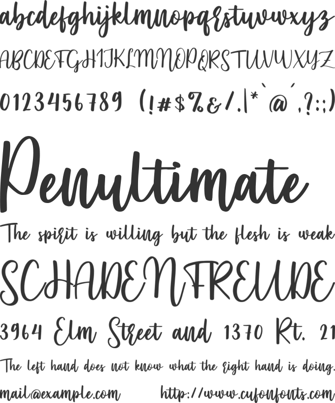 Our Farmhouse font preview