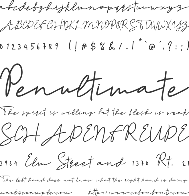 Andalusia font preview