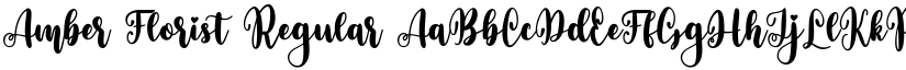 Amber Florist Regular font