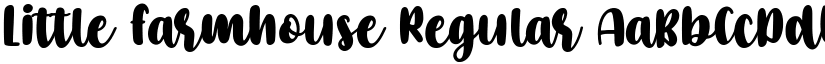 Little Farmhouse Regular font