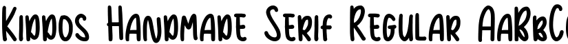 Kiddos Handmade Serif font download