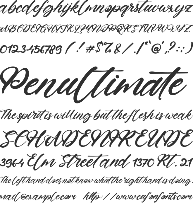 Jonathan Smith font preview