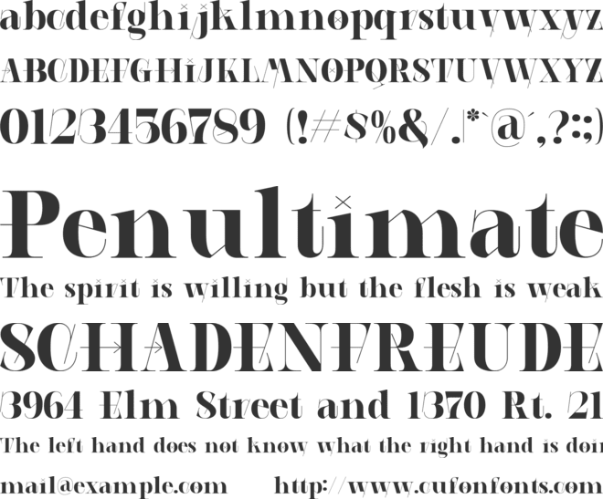 AEROBIC GEOMETRIC font preview